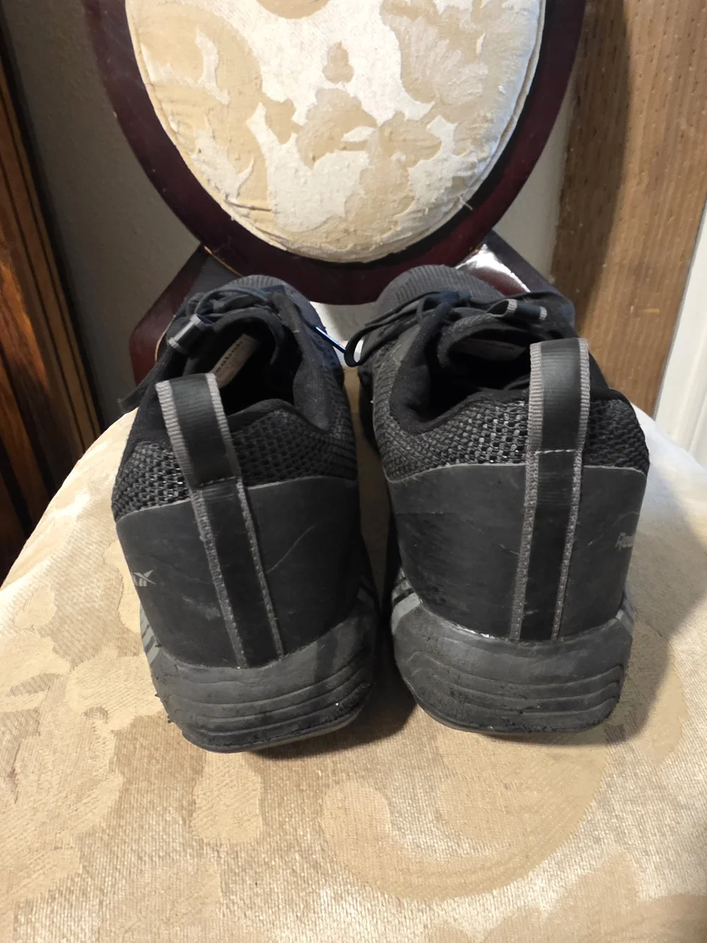 Reebok Men's Black Knit Training Sneakers